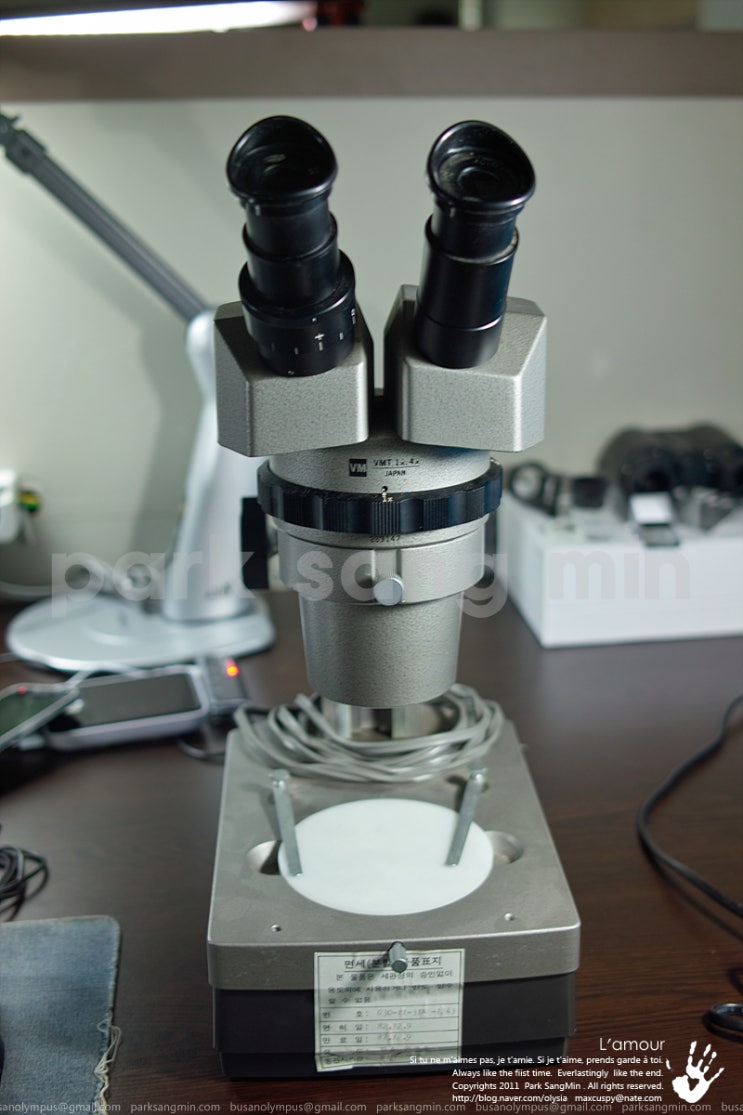 OLYMPUS VMT 1X, 4X Stereo Microscope (올림푸스 VMT 1X, 4X 실체/스테레오 현미경
