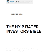 THE HYIP RATER INVESTORS BIBLE