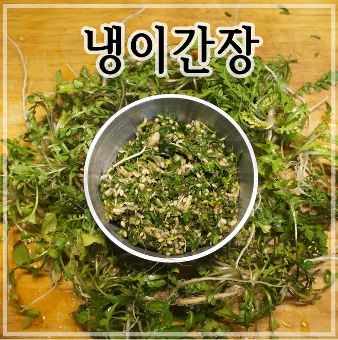 냉이간장 봄이 깃든 사찰음식 : 네이버 블로그