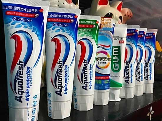 일본에서 파는 치약들 중에 내가 제일 좋아 하는 제품은? AQUAFRESH TRIPLE PROTECTION : 네이버 블로그