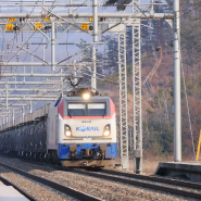중앙선 매곡역 전기기관차 8539호 열차 통과 [Korea Railway Train] 2017 / 기차 동영상