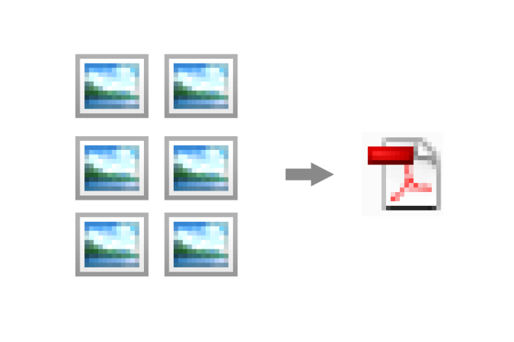 여러장의 이미지, 하나의 PDF파일로 만들기 : 네이버 블로그