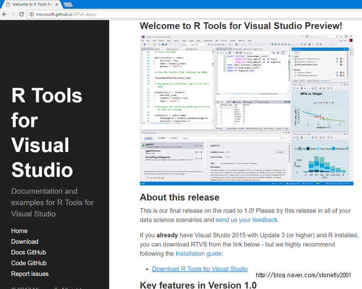 VS2015에서 사용하기 위해서 R Tools for Visual Studio 설치하기 : 네이버 블로그