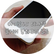 아이폰6S 티나텍 : 풀커버 강화유리 필름 후기!