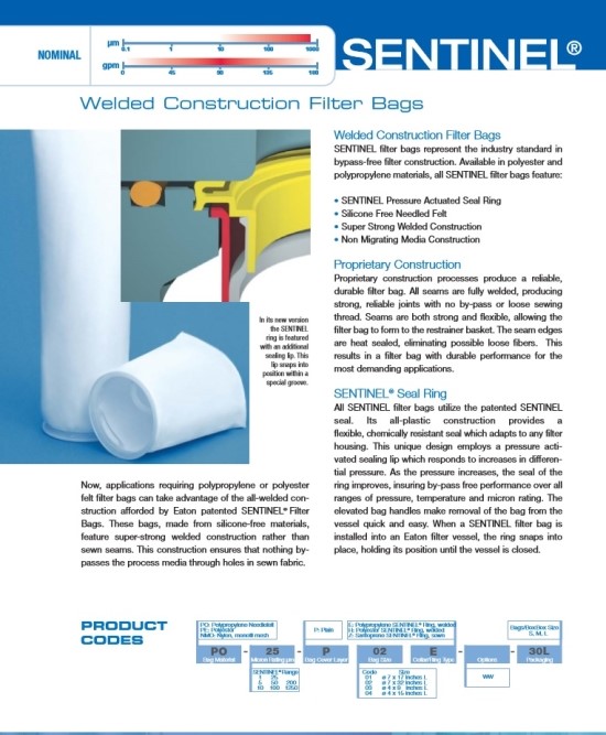 EATON Bag Filter SENTINEL 필터를 소개합니다. : 네이버 블로그