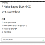 46. R Naive Bayes 알고리즘(2) sms_spam data