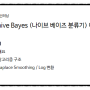 44. Naive Bayes Classifier(나이브 베이즈 분류기) 이론