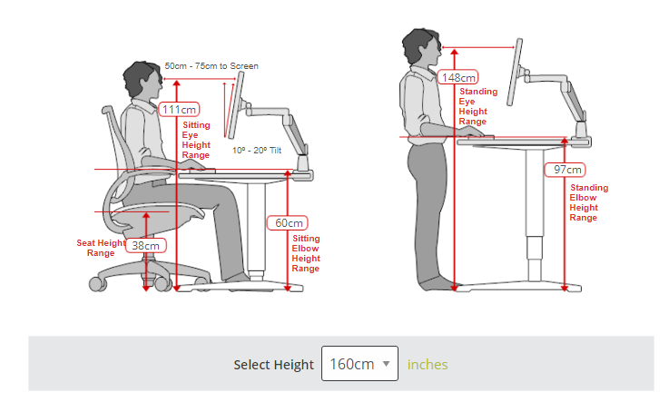 나에게 맞는 의자, 책상 높이 계산 : 네이버 블로그