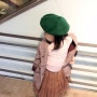 초등학생 가을 겨울 모자 꼭지 베레모 주니어옷 쇼핑몰 피노라벨에서 샀어요