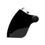 [VELDT] 벨티 컴플리트 바이저 - 롱 타입 블랙 , 마크1 퍼스트 컬렉션 헬멧 바이저 ( 클래식 모터사이클 헬멧)