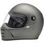 [빌트웰] 랜 스플리터 헬멧 - 플랫 티타늄 , 클래식 모터사이클 헬멧 (BILTWELL LANE SPLITTER HELMET - FLAT TITANIUM)