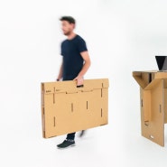 [디자인 책상] 13. refold cardboard standing desk changes the way you work