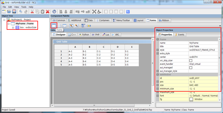 [wxPython] 그리드 컨트롤(Grid Control) (2) - 그리드 테이블(Grid Table) : 네이버 블로그