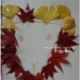 엄마표 미술놀이 낙엽으로 사자얼굴 표현하기
