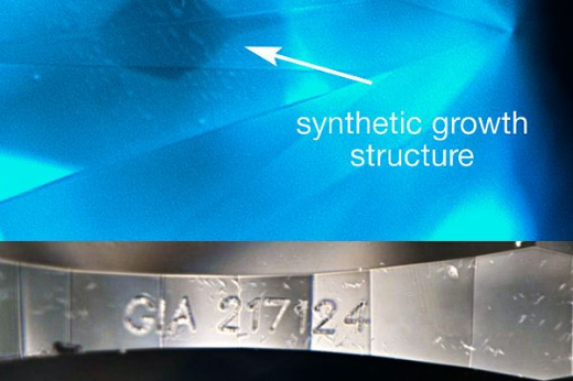 합성 다이아몬드, gia 합성 다이아, GIA Finds Synthetic Diamond with Forged ...