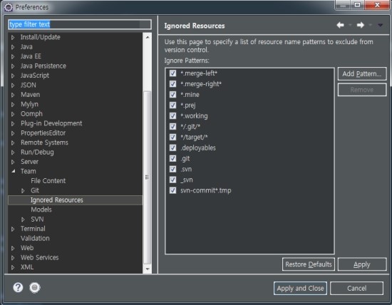 eclipse svn commit target 제외 : 네이버 블로그