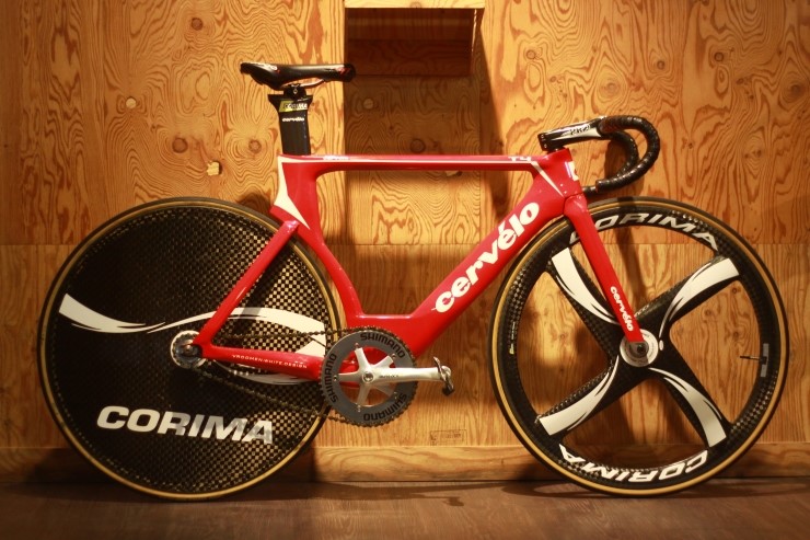 CERVELO T4 FULL CARBON TRACK FRAMESET CORIMA 4SPOKE & DISC WHEELSET ...