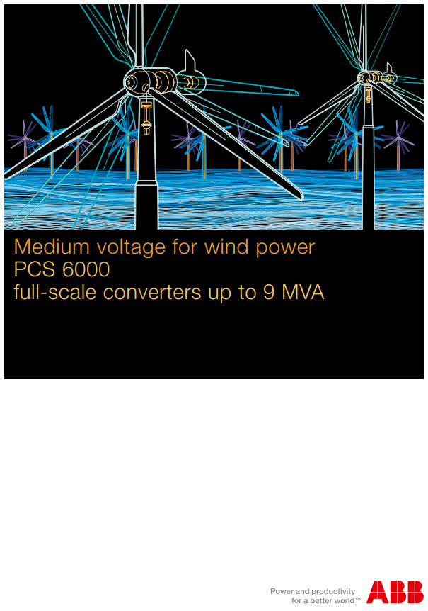 Medium voltage fot wind power PCS6000 풍력발전 수리문의 ABB 구매문의 제품메뉴얼 1522 ...