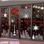 크리스마스 유리창 꾸미기 눈꽃모양 스티커 창문 크리스마스 장식 겨울 카페꾸미기