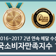 소비자들이 직접 뽑은 2017 한국소비자만족지수 1위
