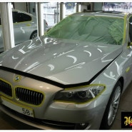 BMW 535i 광택 유리막코팅 청주 맥과이어 율량점에서...