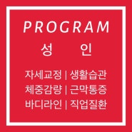 [낙성대요가/서울대입구역필라테스/봉천동요가]프로그램 PROGRAM - 성인
