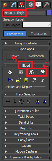 [3ds Max] Cycle로 만들어진 Biped 'Motion flow'로 합치기 : 네이버 블로그