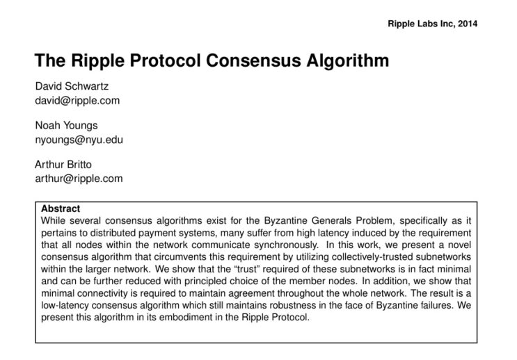 [코인백서][abstract] The Ripple Protocol Consensus Algorithm : 네이버 블로그