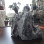 국화분재 석부작 용 모형인조석