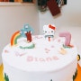 유치원.놀이학교 생일케이크. 키티 케이크