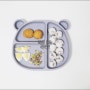 아이주도 이유식 식단 : 감자고로케,소고기방울양배추볶음, 삶은 달걀, 소고기장조림주먹밥