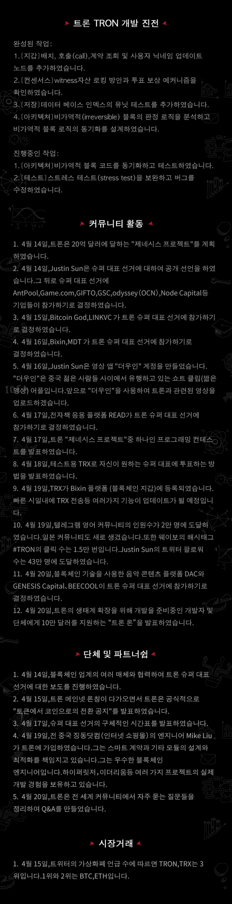 트론(TRX) 주간 보고 입니다. : 네이버 블로그