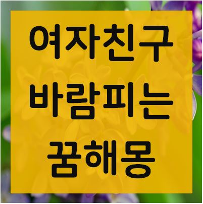 여자친구가 바람피는꿈 [해몽] 알고가기 : 네이버 블로그