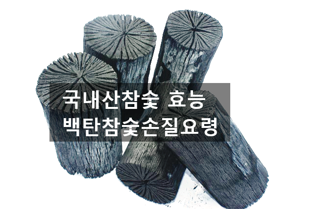 국내산 참숯 효능과 백탄숯의 손질요령 : 네이버 블로그