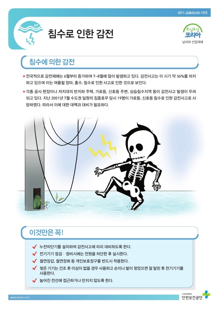 침수로 인한 감전 : 네이버 블로그