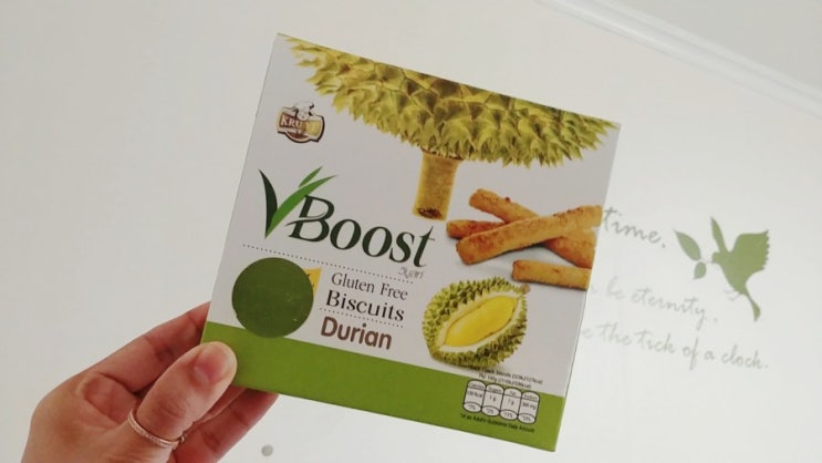 [브이부스트 : VBoost] 글루텐 프리 두리안 비스킷 솔직후기.(두리안애정님들껜 미리 죄송;;) : 네이버 블로그
