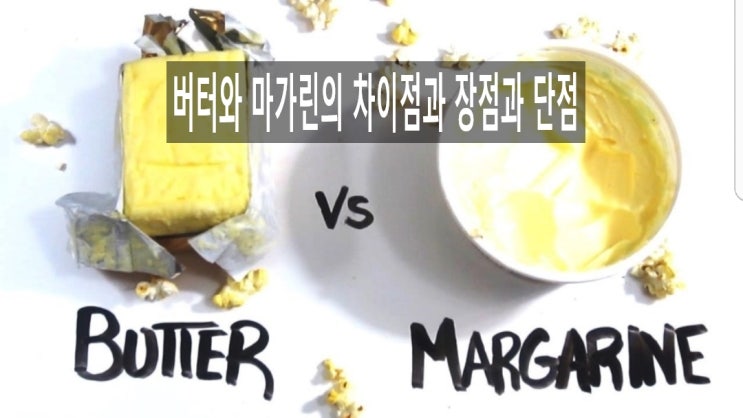 버터와 마가린의 차이점과 장점과 단점 : 네이버 블로그