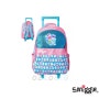 스미글 홀라라이트업 트롤리 백팩 _ 블루 Smiggle hola light up trolley backpack with light up wheels 초등/책가방/입학