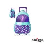 스미글 홀라라이트업 트롤리 백팩 _ 퍼플 Smiggle hola light up trolley backpack with light up wheels 초등/책가방/입학