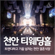 천안티웨딩홀 ♥ 넘나 예뻤던 결혼식장 생생후기!