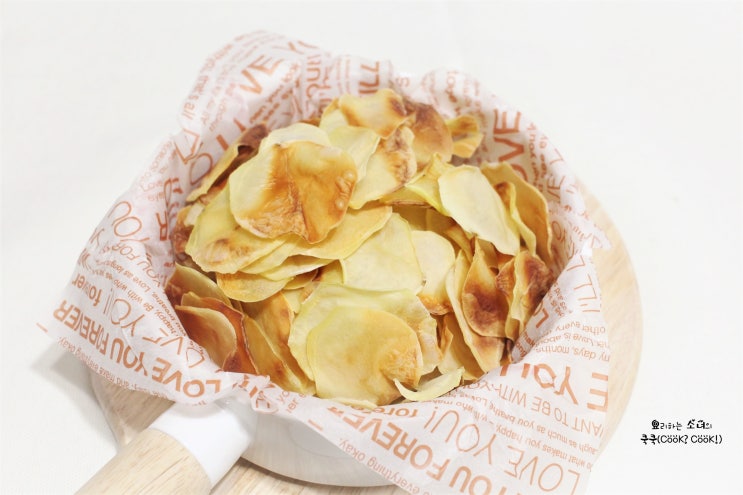 전자레인지로 만드는 홈메이드 간식 『감자칩』 만드는 법 : 네이버 블로그