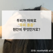 두피가 아파요 두피통증 원인은?