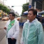 [구의원은 김창현] 비오는날 노룬산 시장 앞에서...