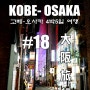 고베-오사카 4박5일 여행 #20/ 도톤보리와 신사이바시의 밤산책