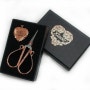 Klasse/Antique Scissors & Thread Cutter Gift Set (Rose Gold) (자수용가위와 커터 기프트세트)