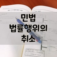 민법 법률행위의 취소 알아보자