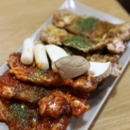 부산 닭갈비 맛집 숯불에 구워 더 끌리네