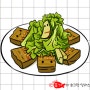 그림강좌 맛있는음식 도토리묵 캐릭터 손그림그리기