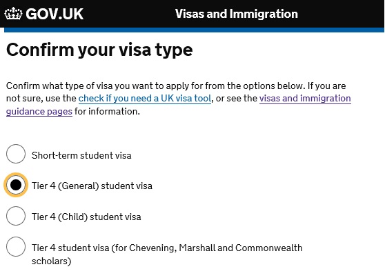 영국 유학 학생 비자 온라인 신청 절차 - Tier4 visa 계정 생성 및 비자신청비 납부