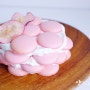 분홍빛 마카롱 아이스박스케이크 만들기